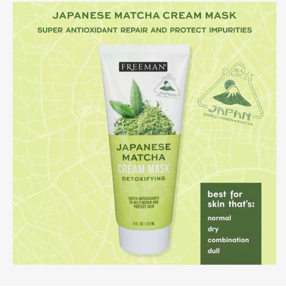 2 Freeman Japanese Matcha Facial Detoxifying cream Mask new - Picture 4 of 5